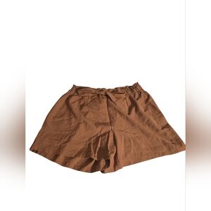 High Waist Tan Women's Shorts
